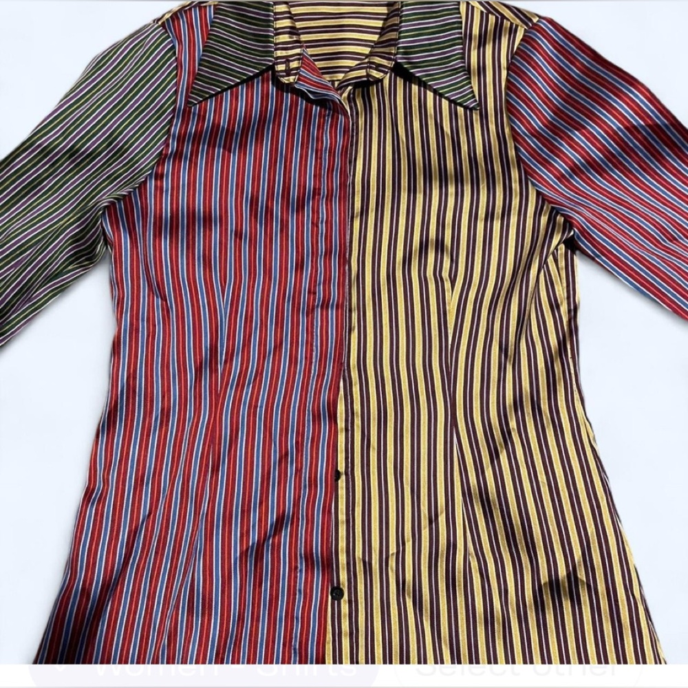 Small Alice + Olivia Willa preppy button up blouse